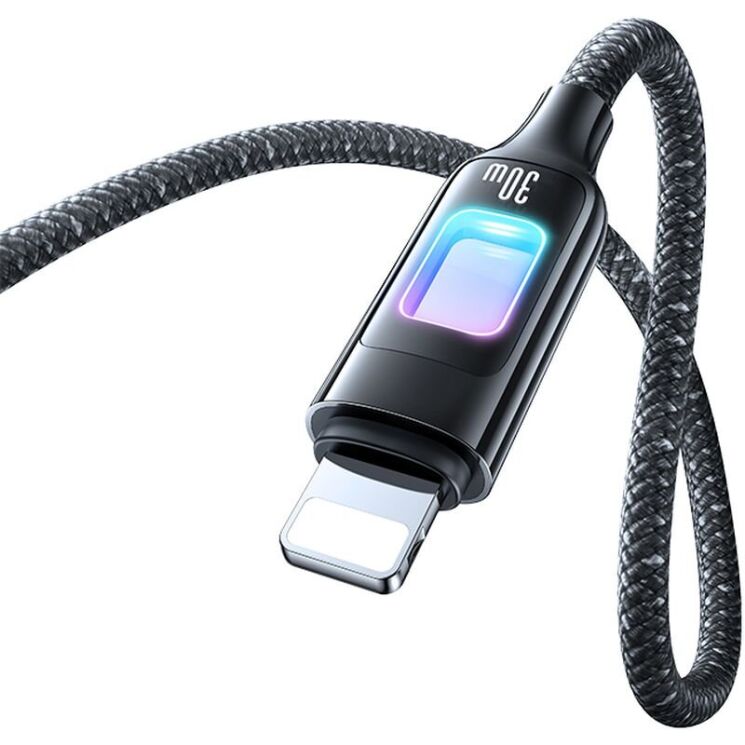 Кабель USAMS US-SJ749 Type-C to Lightning (30W, 1.2m) - Tarnish: фото 4 з 19