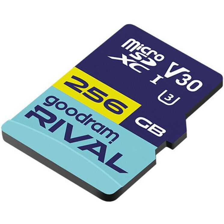 Карта памяти GOODRAM MicroSDXC Rival 256GB V30 UHS I U3 R100 + адаптер (GGSM3AA-2560R12): фото 2 из 5