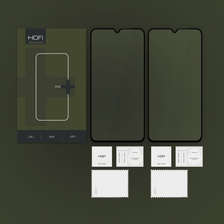 Комплект защитных стекол (2шт) HOFI Glass Pro+ (FP) для Xiaomi Redmi 14C / Redmi A4 5G / Poco C75 - Black: фото 4 из 4