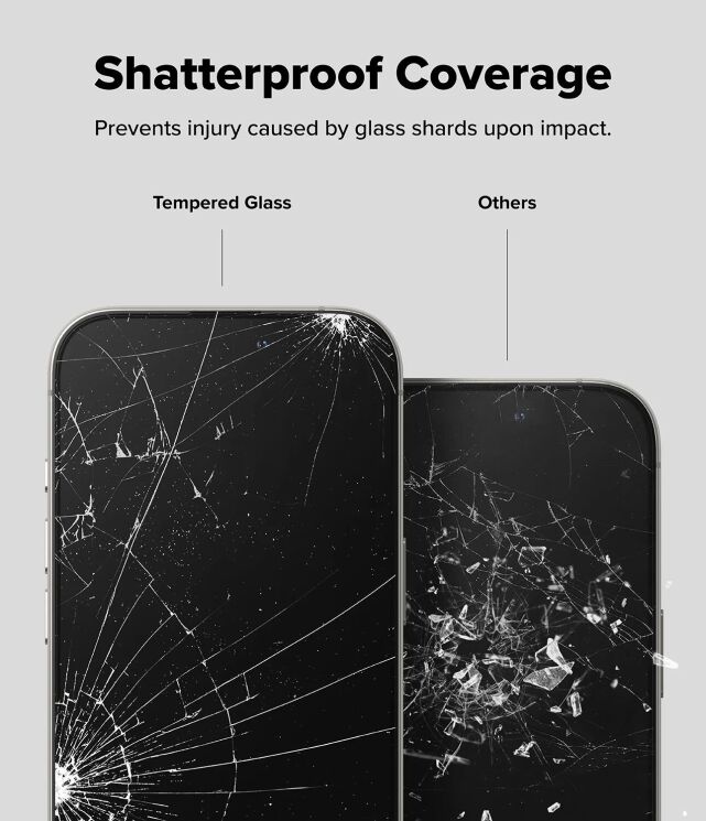 Комплект защитных стекол (2шт) Ringke Easy Slide Tempered Glass для iPhone 16 Pro Max (8809961789717) - Black: фото 12 из 18