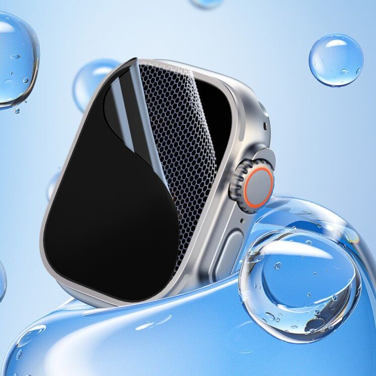 Комплект захисного скла Baseus Micro-Crystal Glass для Apple Watch Ultra / Ultra 2 (49mm) - Black: фото 14 з 15