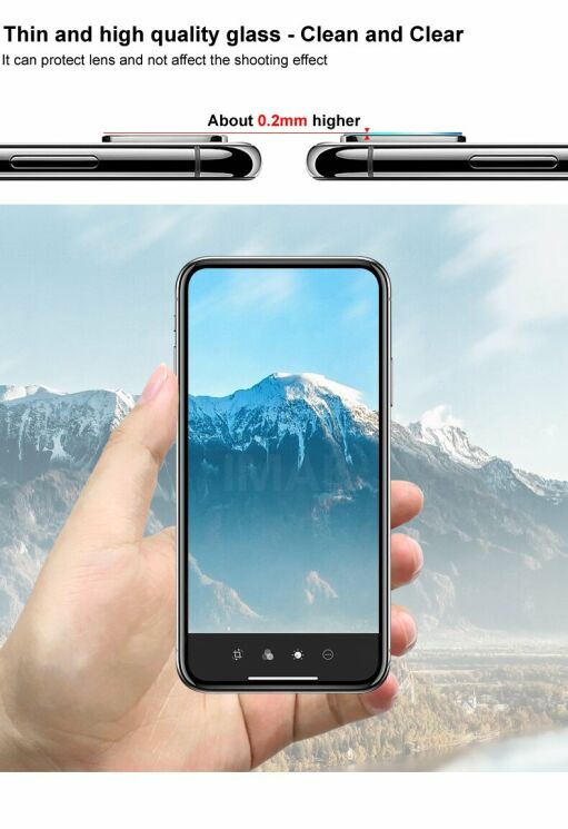 Комплект захисних стекол IMAK Camera Lens Protector для Realme 5 Pro -: фото 9 з 15