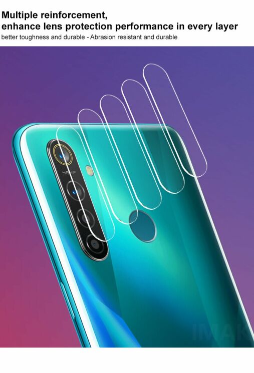 Комплект захисних стекол IMAK Camera Lens Protector для Realme 5 Pro -: фото 7 з 15