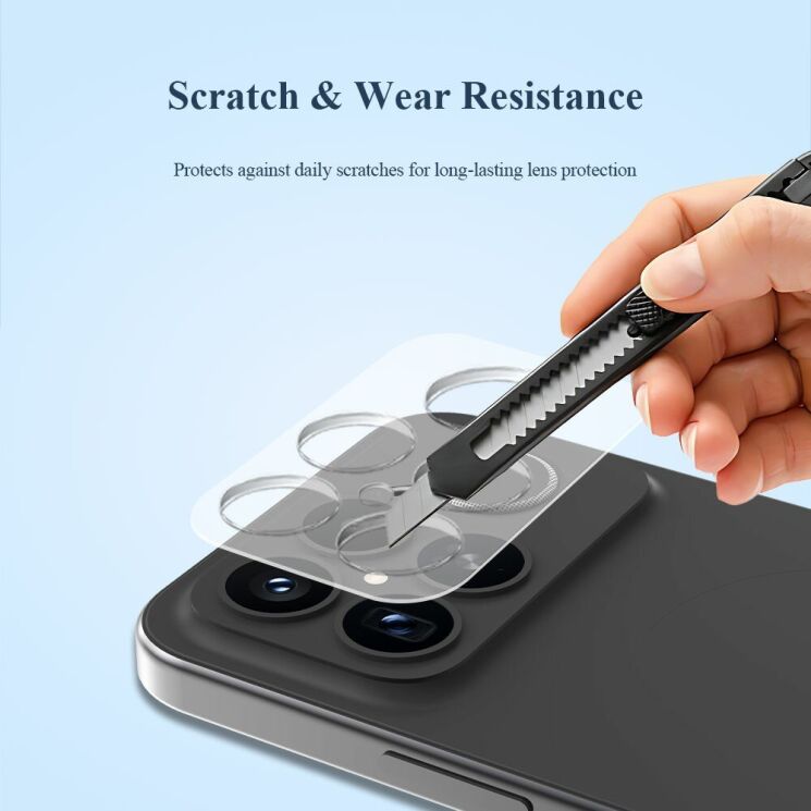 Комплект захисного скла на камеру LEREACH Camera Lens Protector для Xiaomi Poco F8 Ultra - Transparent: фото 6 з 10