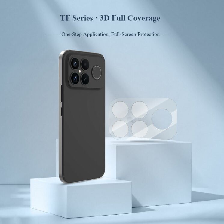 Комплект захисного скла на камеру LEREACH Camera Lens Protector для Xiaomi Poco F8 Ultra - Transparent: фото 3 з 10