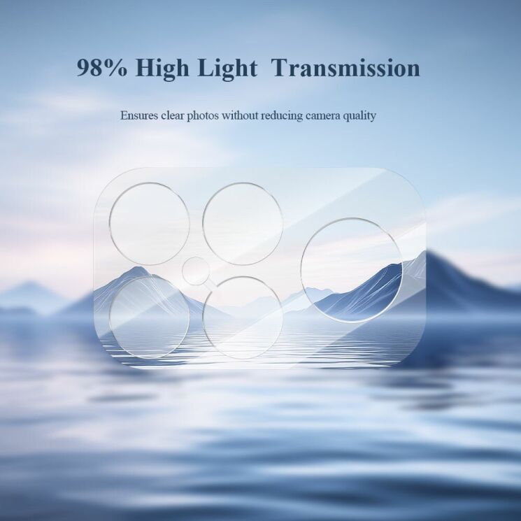 Комплект захисного скла на камеру LEREACH Camera Lens Protector для Xiaomi Poco F8 Ultra - Transparent: фото 5 з 10