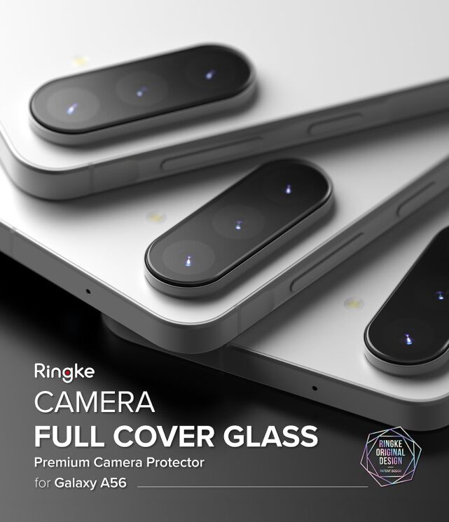Комплект защитных стекол Ringke Camera Protector Glass для Samsung Galaxy A56 (A566) 8800293852414 - Black: фото 5 из 18