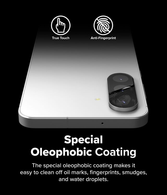 Комплект защитных стекол Ringke Camera Protector Glass для Samsung Galaxy A56 (A566) 8800293852414 - Black: фото 11 из 18