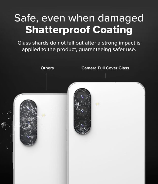 Комплект защитных стекол Ringke Camera Protector Glass для Samsung Galaxy A56 (A566) 8800293852414 - Black: фото 13 из 18