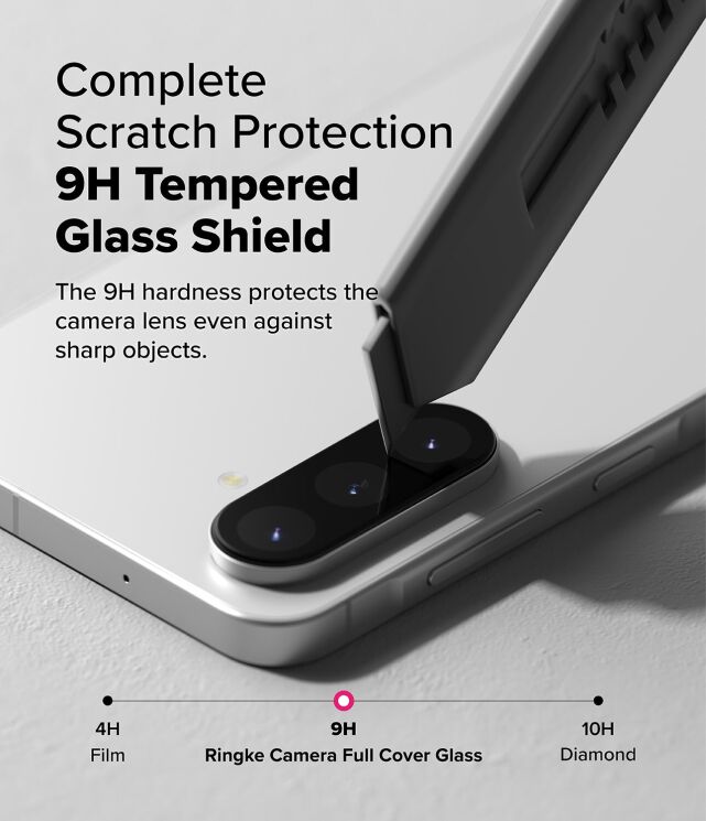 Комплект защитных стекол Ringke Camera Protector Glass для Samsung Galaxy A56 (A566) 8800293852414 - Black: фото 8 из 18