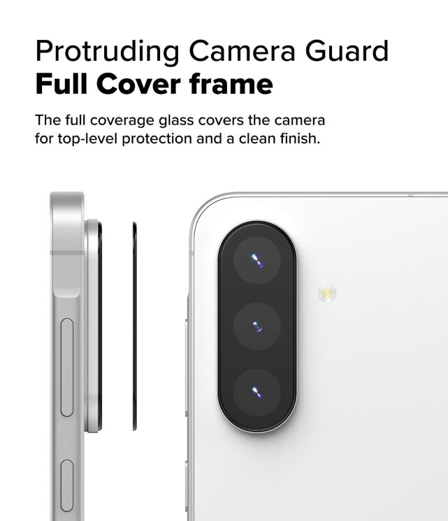 Комплект защитных стекол Ringke Camera Protector Glass для Samsung Galaxy A56 (A566) 8800293852414 - Black: фото 7 из 18