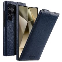 Кожаный чехол MELKCO Jacka Type для Samsung Galaxy S24 Ultra (S928) - Dark Blue: фото 1 из 7