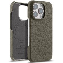 Кожаный чехол MELKCO Leather Case для Apple iPhone 16 Pro Max - Grey: фото 1 из 5