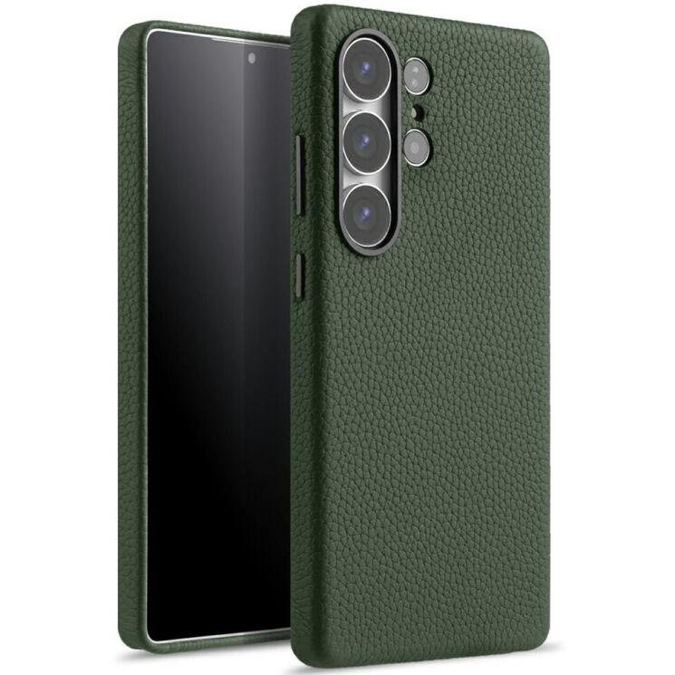 Кожаный чехол MELKCO Leather Case Magnetic для Samsung Galaxy S25 Ultra (S938) - Green: фото 1 из 10