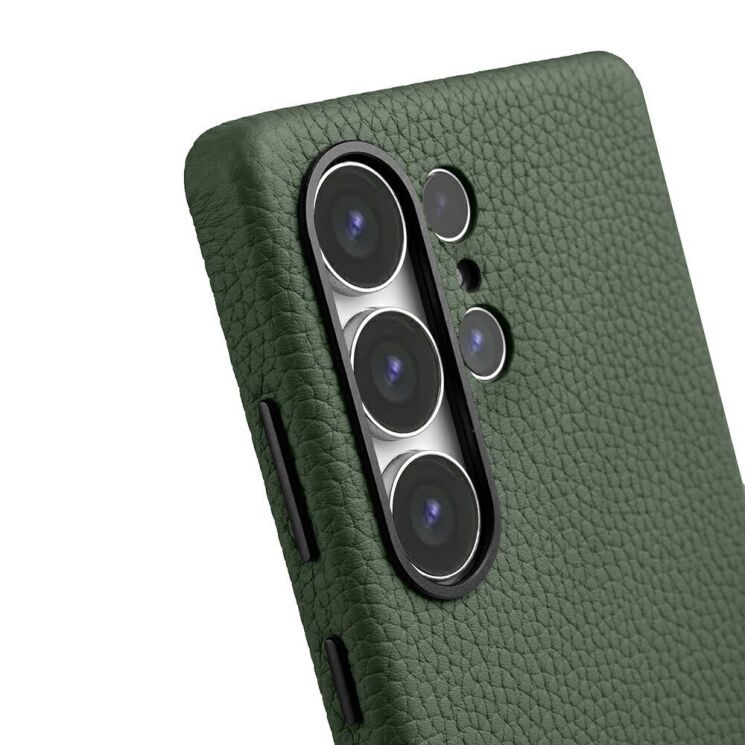 Кожаный чехол MELKCO Leather Case Magnetic для Samsung Galaxy S25 Ultra (S938) - Green: фото 5 из 10