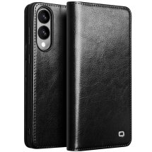 Кожаный чехол QIALINO Classic Case для Samsung Galaxy S25 Edge (S937) - Black: фото 1 из 13
