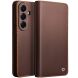Кожаный чехол QIALINO Wallet Case для Samsung Galaxy S26 Plus - Brown (404327Z). Фото 1 из 14