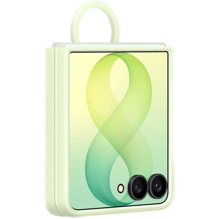Оригінальний чохол Silicone Ring Magnet для Samsung Galaxy Flip 8 (EF-EF776CGEGUA) - Green: фото 5 з 5