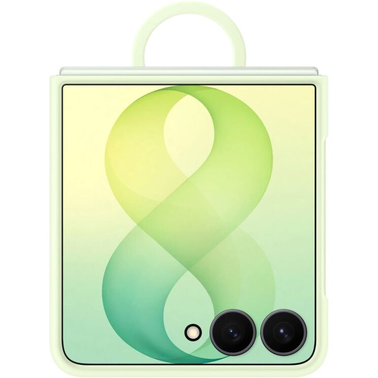 Оригінальний чохол Silicone Ring Magnet для Samsung Galaxy Flip 8 (EF-EF776CGEGUA) - Green: фото 4 з 5