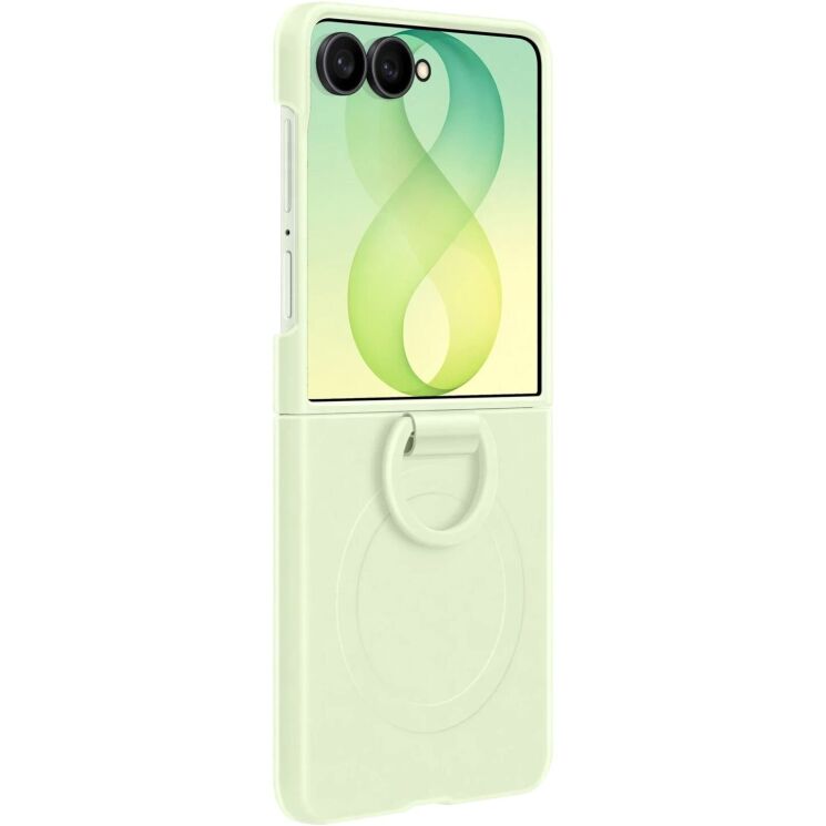 Оригінальний чохол Silicone Ring Magnet для Samsung Galaxy Flip 8 (EF-EF776CGEGUA) - Green: фото 1 з 5