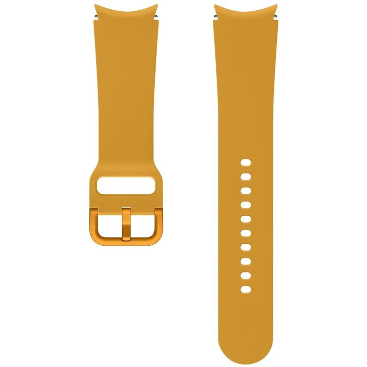 Оригинальный ремешок Sport Band (Size M/L) для Samsung Galaxy Watch 4 / 4 Classic / 5 / 5 Pro / 6 / 6 Classic / 7 / FE (ET-SFR87LYEGWW) - Mustard: фото 1 из 3