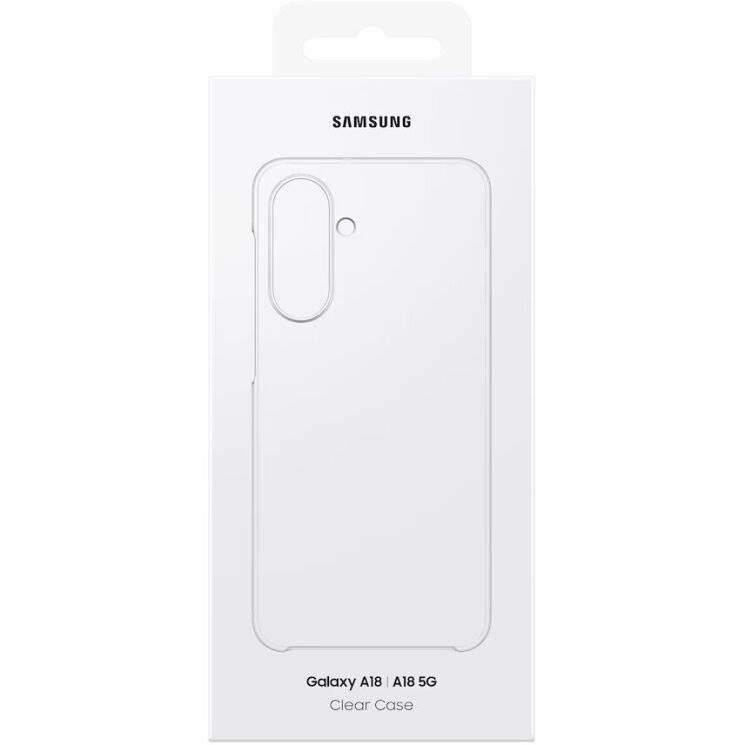 Оригинальный защитный чехол Clear Case для Samsung Galaxy A18 (EF-QA186CTEGWW) - Transparent (432500T) Оригинальный защитный чехол Clear Case для Samsung Galaxy A18 (EF-QA186CTEGWW) - Transparent: фото 5 из 5