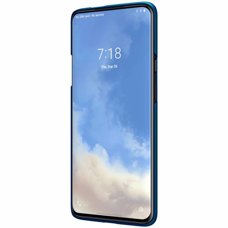 Пластиковий чохол NILLKIN Frosted Shield для OnePlus 7T Pro - Blue: фото 5 з 20