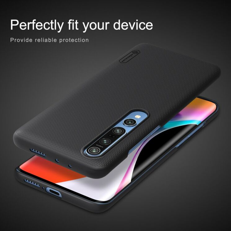 Пластиковый чехол NILLKIN Frosted Shield для Xiaomi Mi 10 / Mi 10 Pro - Black: фото 13 из 16