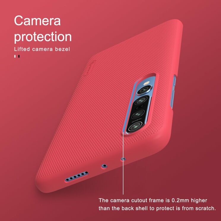 Пластиковый чехол NILLKIN Frosted Shield для Xiaomi Mi 10 / Mi 10 Pro - Black: фото 14 из 16