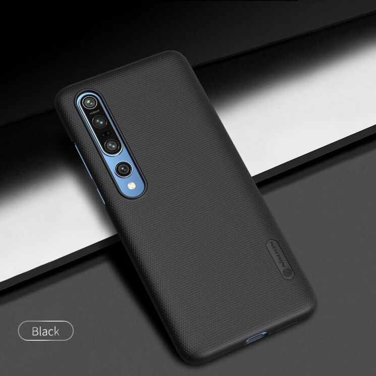 Пластиковый чехол NILLKIN Frosted Shield для Xiaomi Mi 10 / Mi 10 Pro - Black: фото 4 из 16