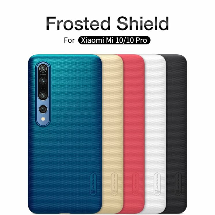 Пластиковый чехол NILLKIN Frosted Shield для Xiaomi Mi 10 / Mi 10 Pro - Black: фото 5 из 16