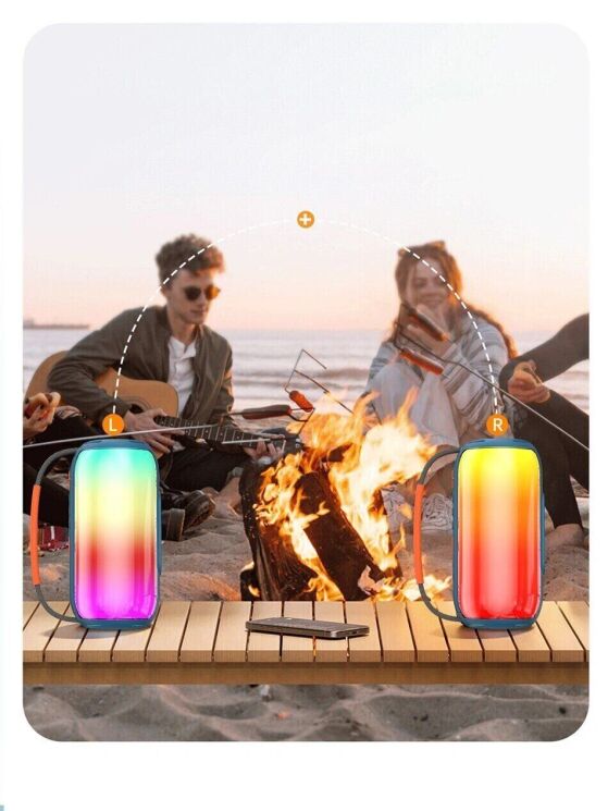 Портативная акустика WIWU H6 Thunder Wireless Speaker - Blue: фото 8 из 12