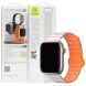 Ремешок Blueo Magnetic Silicone для Apple Watch 46 / 45 / 44 / SE 44 / 42 (Series 1-3) / Ultra / Ultra 2 - White / Orange (371815WO). Фото 2 из 6