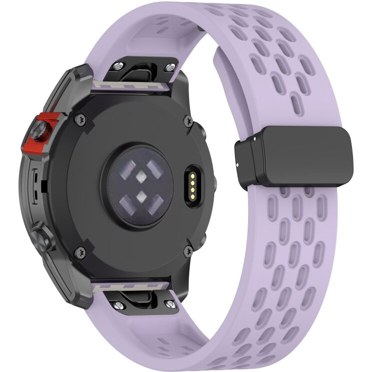 Ремінець Deexe Astra Strap для годинників Garmin з шириною кріплення QuickFit 20mm - Purple: фото 1 з 9