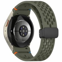 Ремешок Deexe Astra Strap для Samsung Galaxy Watch 4 / 4 Classic / 5 / 5 Pro / 6 / 6 Classic / 7 / FE - Army Green: фото 1 из 7
