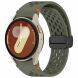 Ремешок Deexe Astra Strap для Samsung Galaxy Watch 4 / 4 Classic / 5 / 5 Pro / 6 / 6 Classic / 7 / FE - Army Green (358122AG). Фото 2 из 7