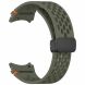 Ремешок Deexe Astra Strap для Samsung Galaxy Watch 4 / 4 Classic / 5 / 5 Pro / 6 / 6 Classic / 7 / FE - Army Green (358122AG). Фото 4 из 7