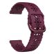 Ремешок Deexe Blossom Strap для Samsung Galaxy Watch 5 (40/44mm) / 5 Pro (45mm) - Wine Red (303107WR). Фото 2 из 5