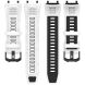 Ремінець Deexe Dual Color для Xiaomi Amazfit T-ReX 3 - White / Black (382705WB). Фото 5 з 10
