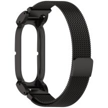 Ремешок Deexe Milanese Stainless Steel для Google Fitbit Air - Black: фото 1 из 6