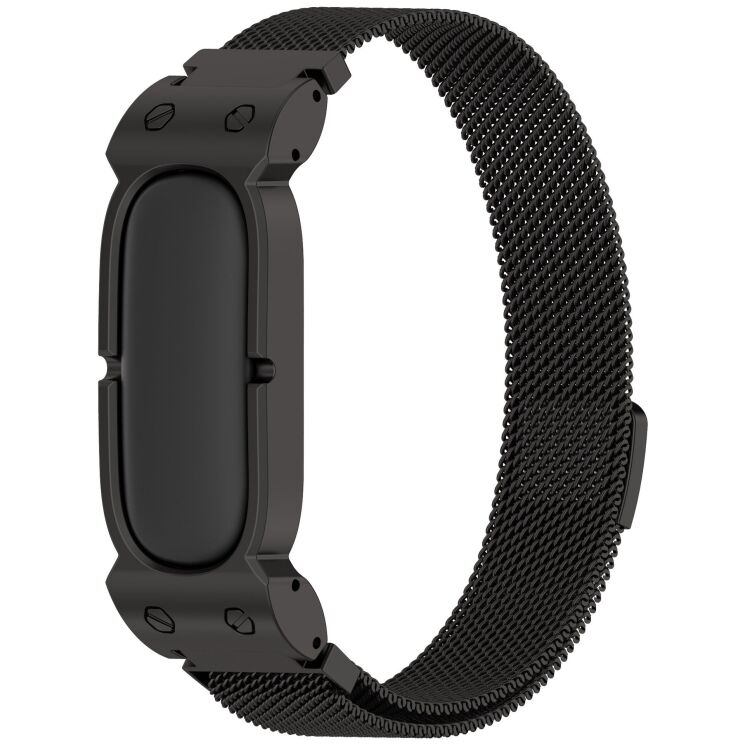 Ремешок Deexe Milanese Stainless Steel для Google Fitbit Air - Black (258005B) Ремешок Deexe Milanese Stainless Steel для Google Fitbit Air - Black: фото 2 из 6