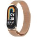 Ремешок Deexe Milanese Stainless Steel для Xiaomi Mi Smart Band 8 / 9 - Rose Gold (326047RG). Фото 4 из 8