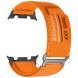 Ремешок Deexe Nylon Magic Tape для Samsung Galaxy Watch 8 (40/44mm) / 8 Classic - Orange (384150O). Фото 1 из 3