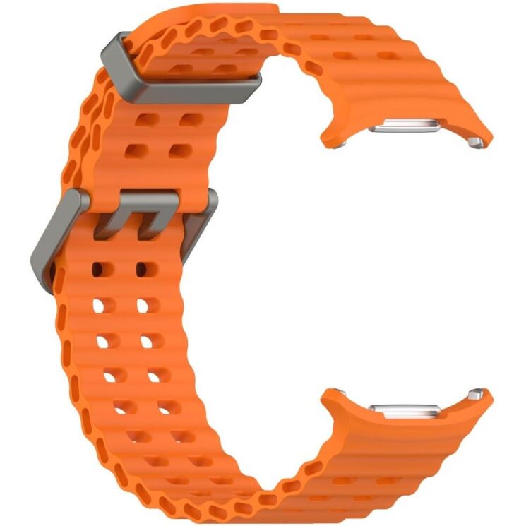 Ремешок Deexe Ocean Strap для Samsung Galaxy Watch Ultra (47mm) - Orange: фото 3 из 9