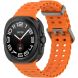 Ремешок Deexe Ocean Strap для Samsung Galaxy Watch Ultra (47mm) - Orange (358000O). Фото 4 из 9