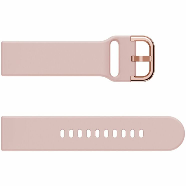 Ремешок Deexe Soft Silicone для часов с шириной крепления 22мм - Pink: фото 4 из 4