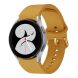 Ремешок Deexe Soft Silicone для Samsung Galaxy Watch 4 / 4 Classic / 5 / 5 Pro / 6 / 6 Classic / 7 / FE - Yellow (284302Y). Фото 1 из 8