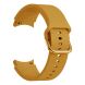 Ремешок Deexe Soft Silicone для Samsung Galaxy Watch 4 / 4 Classic / 5 / 5 Pro / 6 / 6 Classic / 7 / FE - Yellow (284302Y). Фото 2 из 8