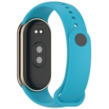Ремешок Deexe Soft Silicone для Xiaomi Mi Smart Band 8 / 9 - Sky Blue: фото 1 из 5