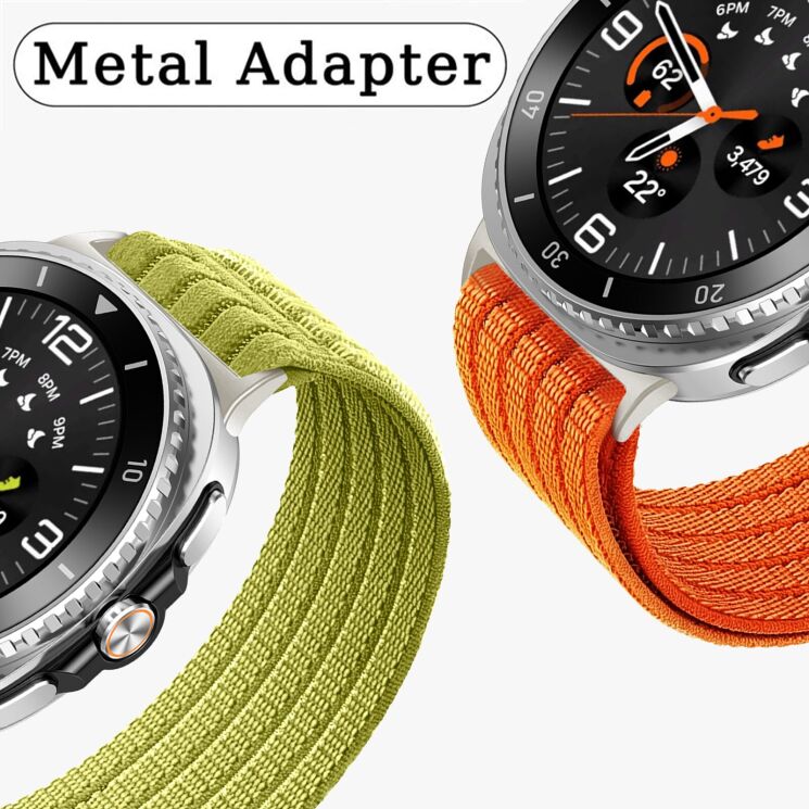 Ремешок Deexe Soft Weave для Samsung Galaxy Watch 8 (40/44mm) / 8 Classic - Grey: фото 5 из 5